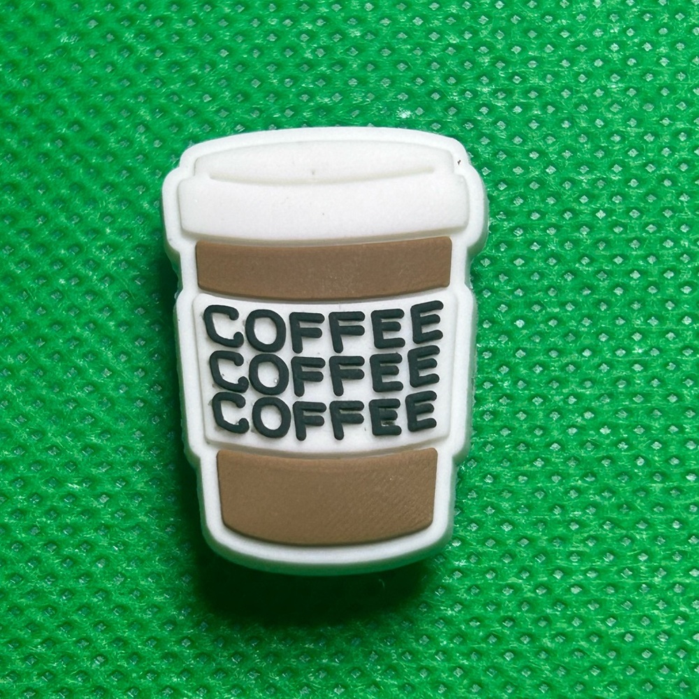🌼 (5/$10 or 10/$15) NEW “COFFEE LOVER” Croc Charm Collection To go coffee cup